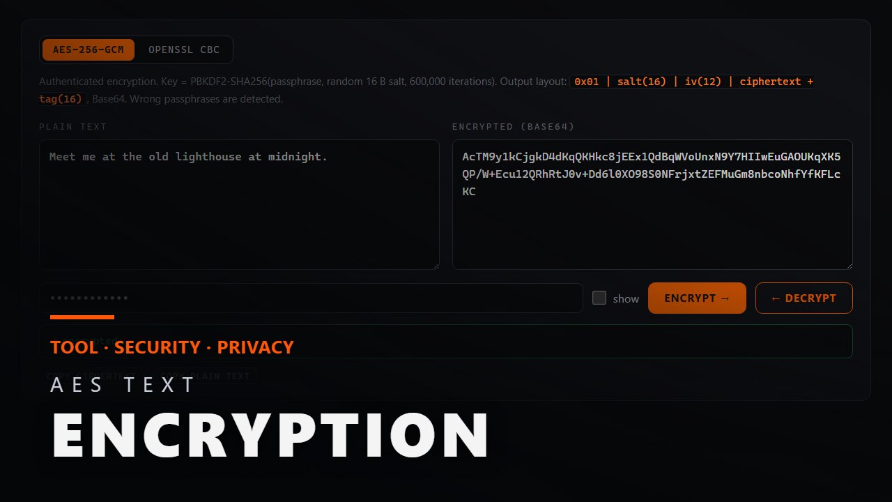 AES Text Encryption