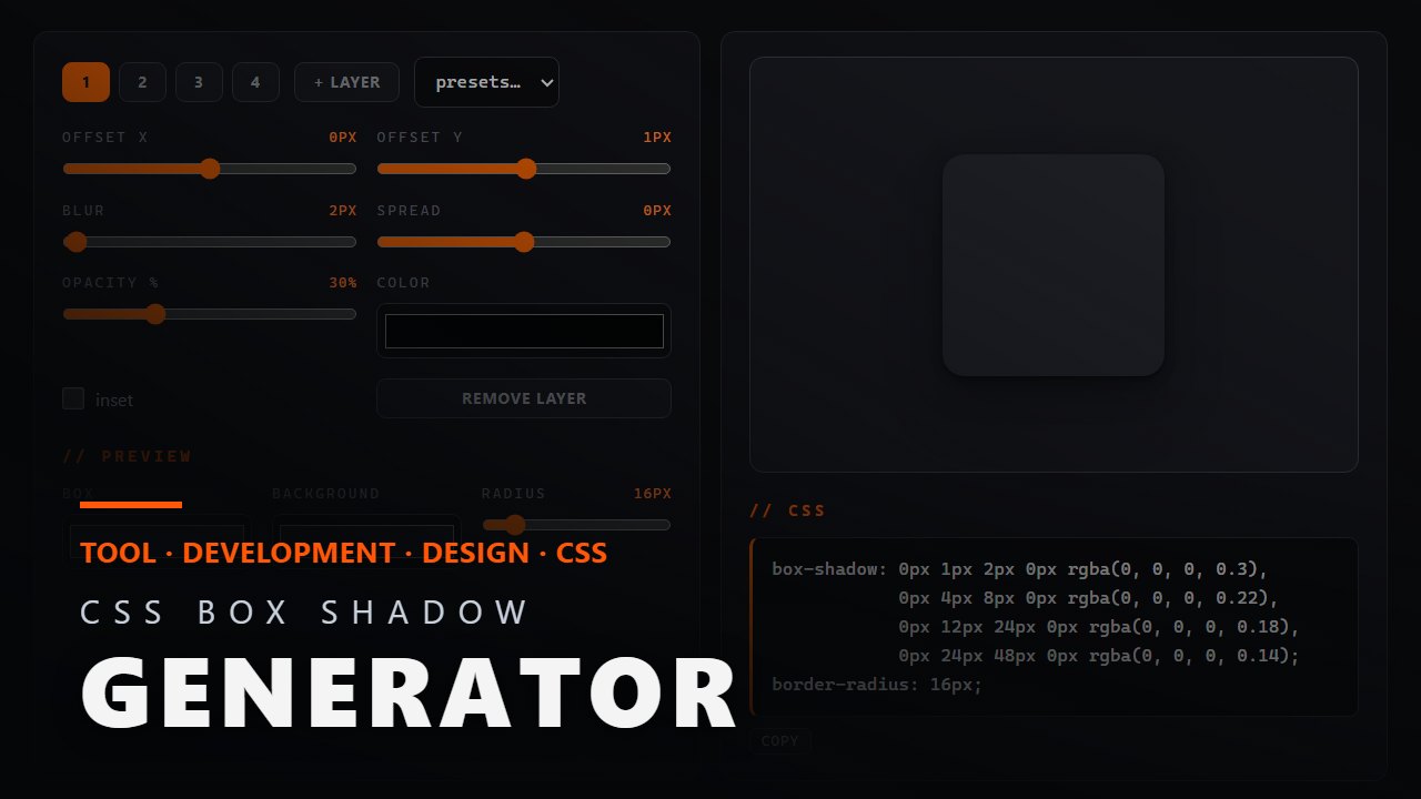 CSS Box Shadow Generator
