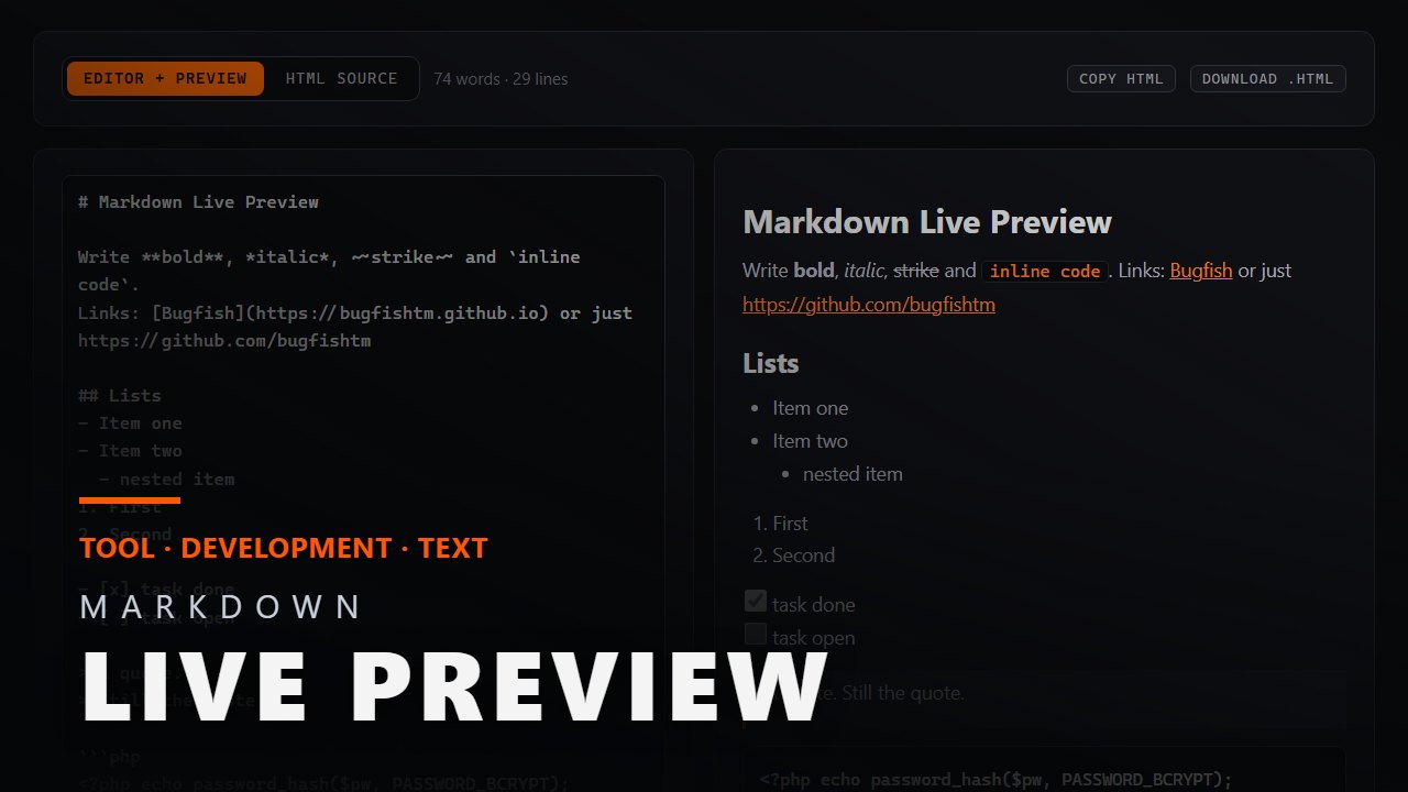 Markdown Live Preview