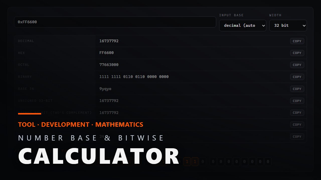 Number Base & Bitwise Calculator