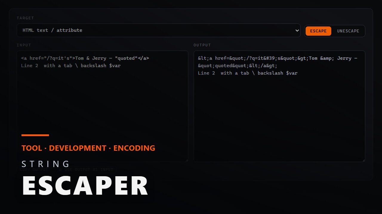 String Escaper