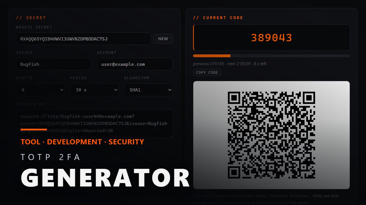 TOTP 2FA Generator