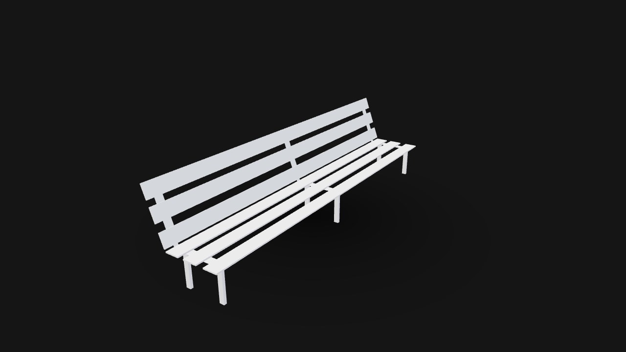 Bench Full (Lowpoly)